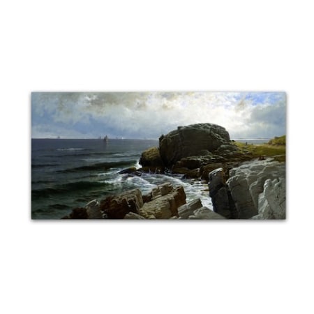 Bricher 'Castle Rock Marblehead' Canvas Art,10x19